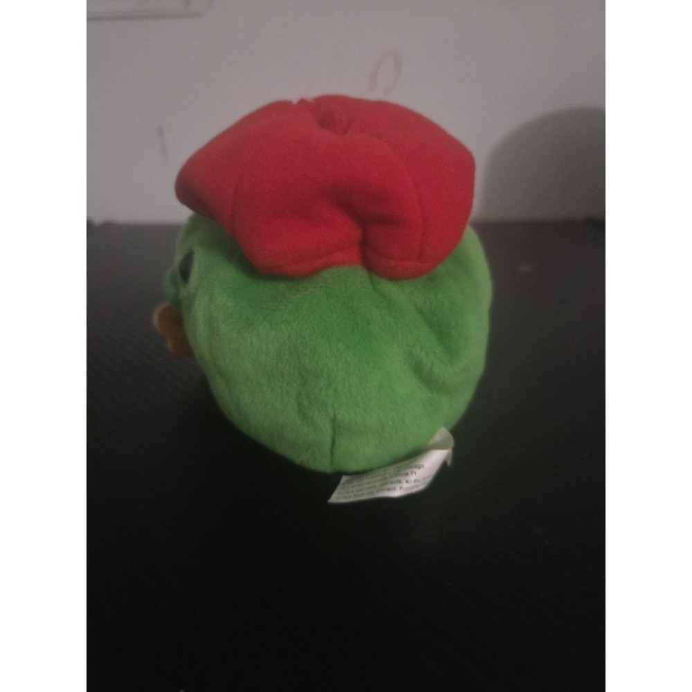 Veggie Tales French Peas Jean Claude Bean Plush, Red Hat, Gund, 1990's D21 - Picture 4 of 5